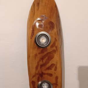 Lampă rustică din lemn "Vis de tei"