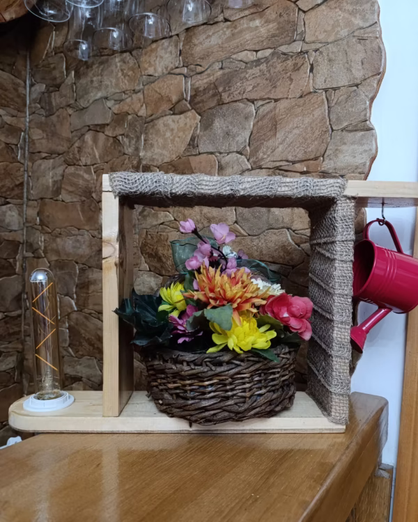 Lampă rustică din lemn "Anthea"