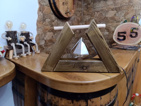 Lampă rustică din lemn "Ady"