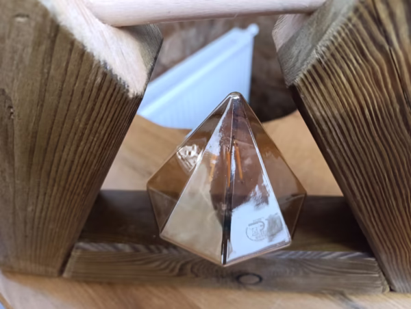 Lampă rustică din lemn "Ady" - imagine 3