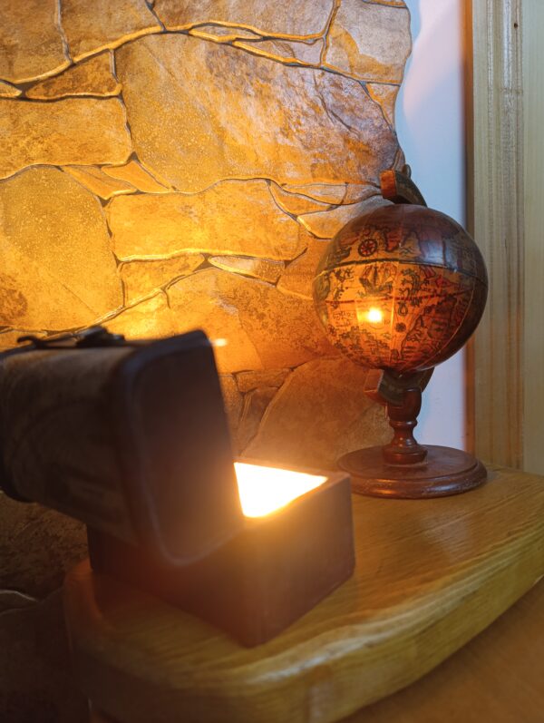 Lampă rustică din lemn-Galileo - imagine 4