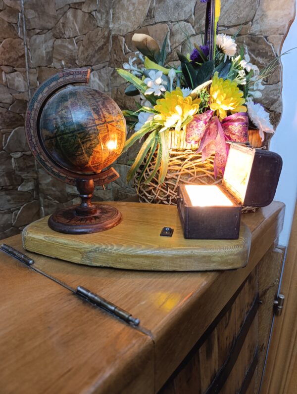 Lampă rustică din lemn-Galileo - imagine 7