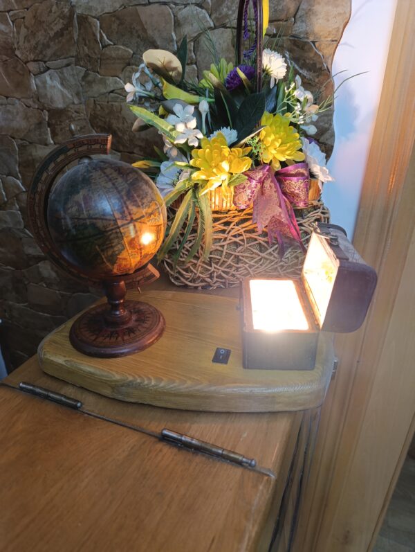 Lampă rustică din lemn-Galileo - imagine 13