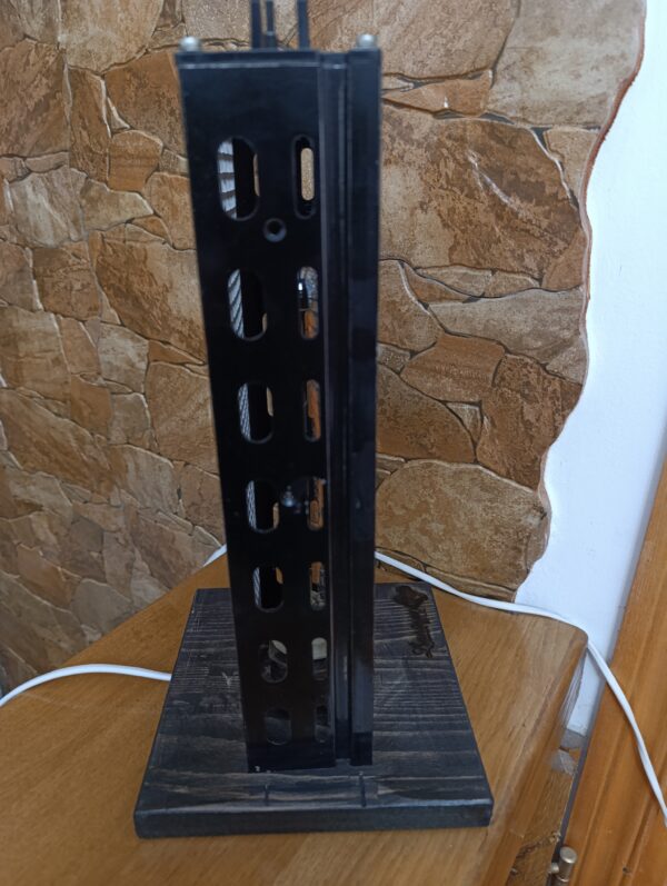 Lampă rustică din lemn-Radio tower - imagine 4