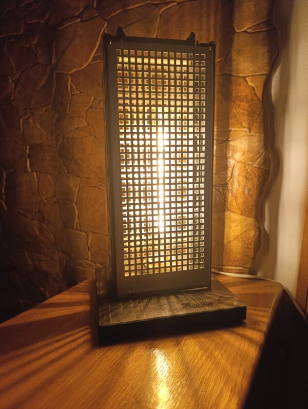 Lampă rustică din lemn-Radio tower - imagine 10