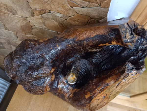 Lampă rustică din lemn-Flame - imagine 20
